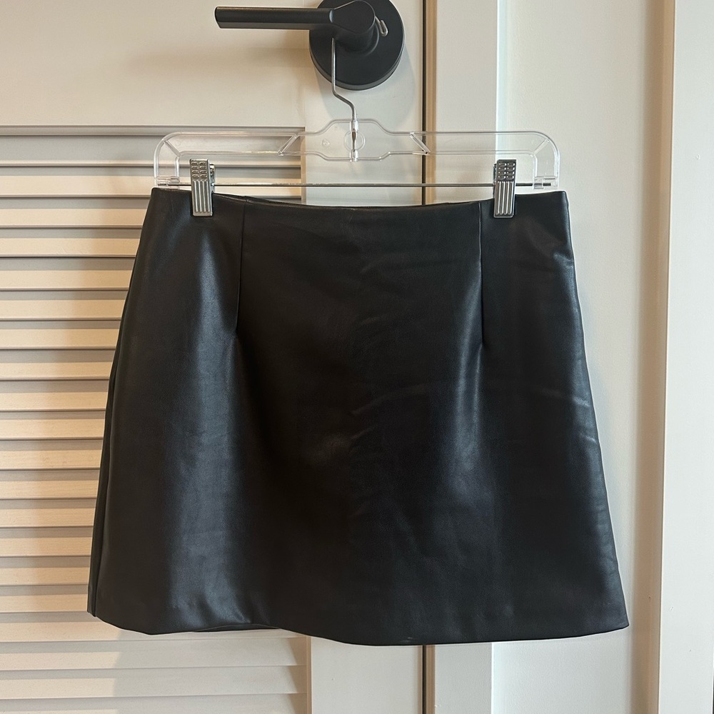 Abercrombie Vegan Leather Mini Skirt